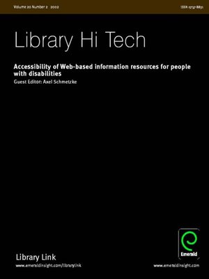 cover image of Library Hi-Tech, Volume 20, Issue 2